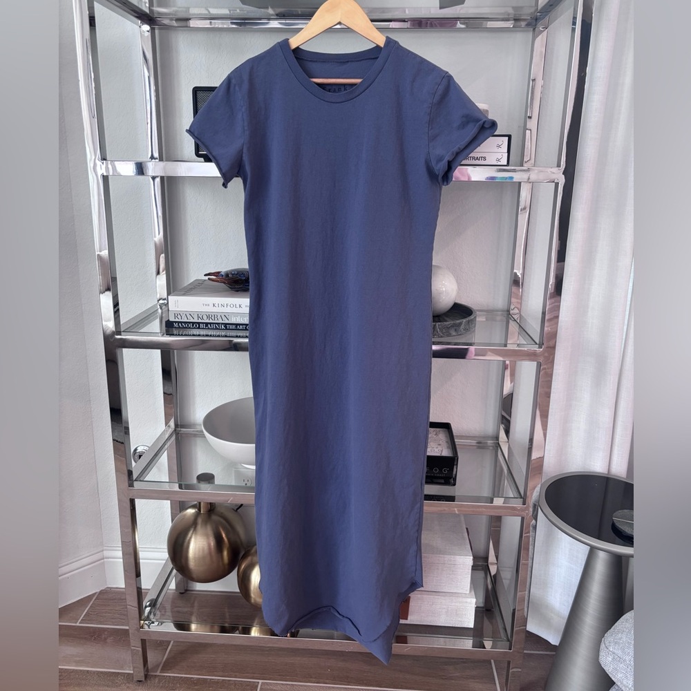 Frank & Eileen Perfect Tee Dress In Jean Medium - Picture 3 of 6